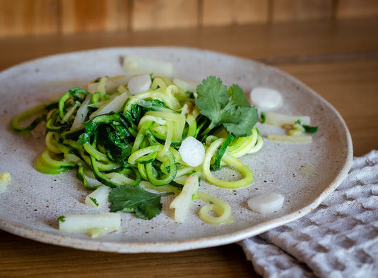 Summer Zucchini Noodles with Daikon