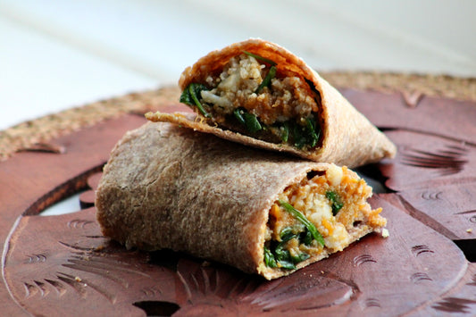 Cauliflower, Sweet Potato and Spinach Chapati